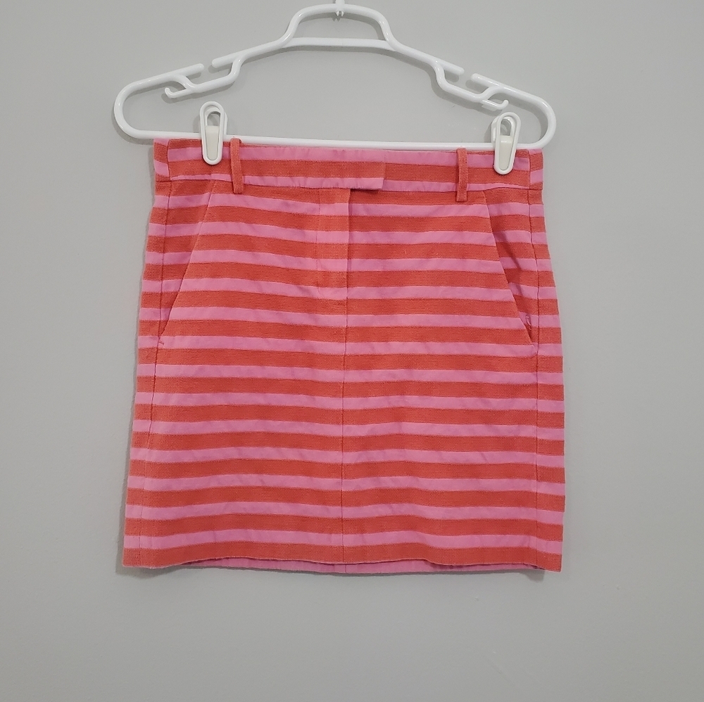 J. Crew Striped Mini Pencil Skirt